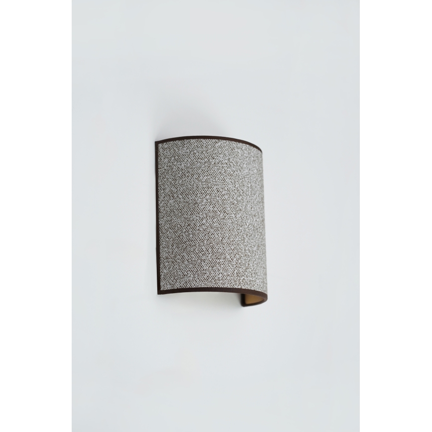 Brilagi - Sienas lampa SEMI CIRCLE 1xE27/15W/230V pelēka