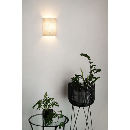 Brilagi - Sienas lampa SEMI CIRCLE 1xE27/15W/230V tumši pelēka