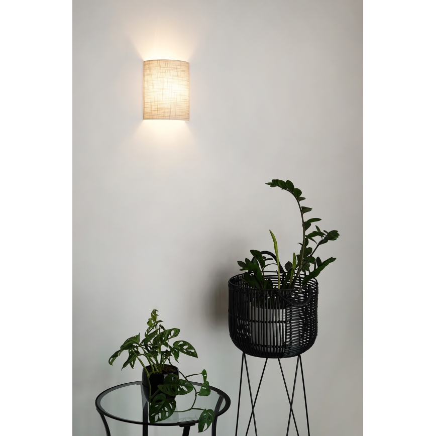 Brilagi - Sienas lampa SEMI CIRCLE 1xE27/15W/230V tumši pelēka