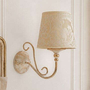 BRILAGI - Sienas lampa SONIA 1xE27/15W/230V krēmkrāsaina/patina