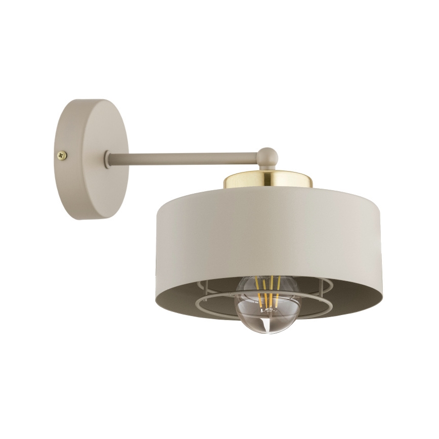 Brilagi - Sienas lampa SPRING 1xE27/60W/230V bēša/zelta