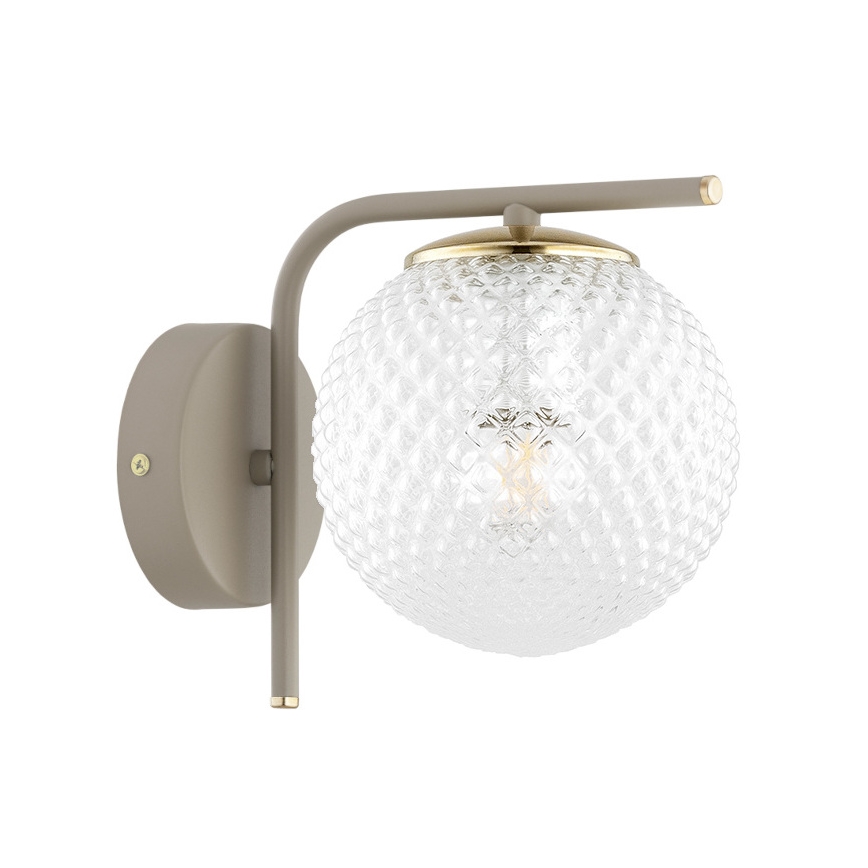 BRILAGI - Sienas lampa STELLA 1xE27/60W/230V bēša/zelta