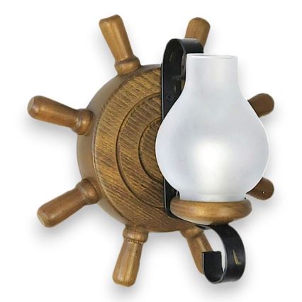 Brilagi - Sienas lampa TIMONA 1xE14/40W/230V dižskābardis/rieksts