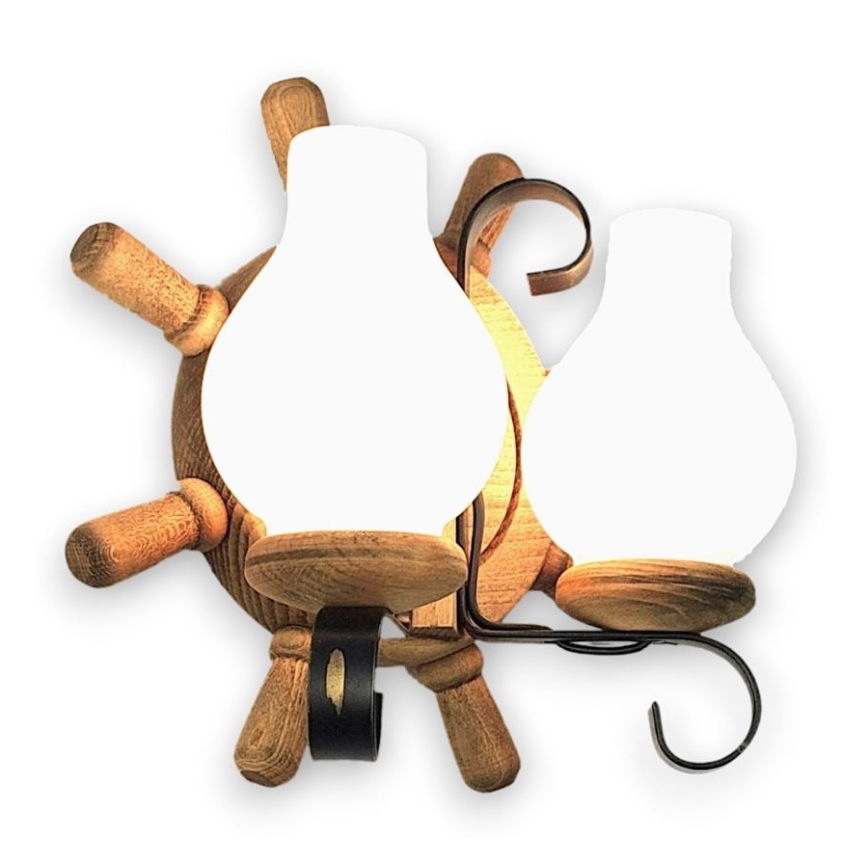 Brilagi - Sienas lampa TIMONA 2xE14/40W/230V dižskābardis