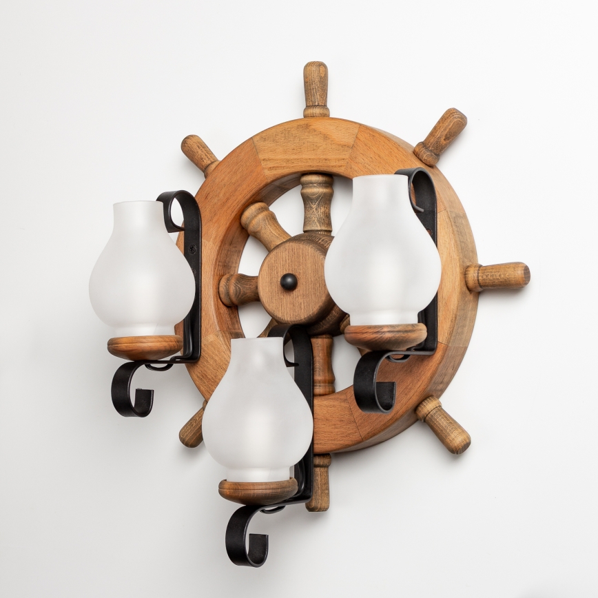 Brilagi - Sienas lampa TIMONA 3xE14/40W/230V dižskābardis