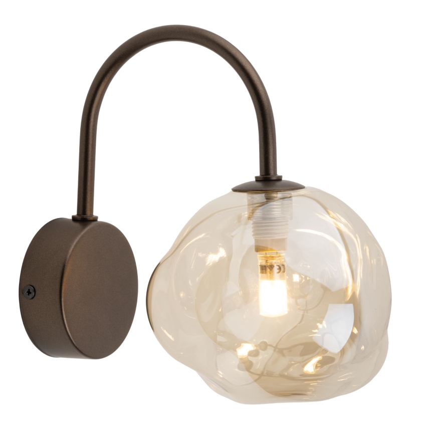 Brilagi - Sienas lampa VULCANO 1xG9/8W/230V brūna/dūmakaina bēša