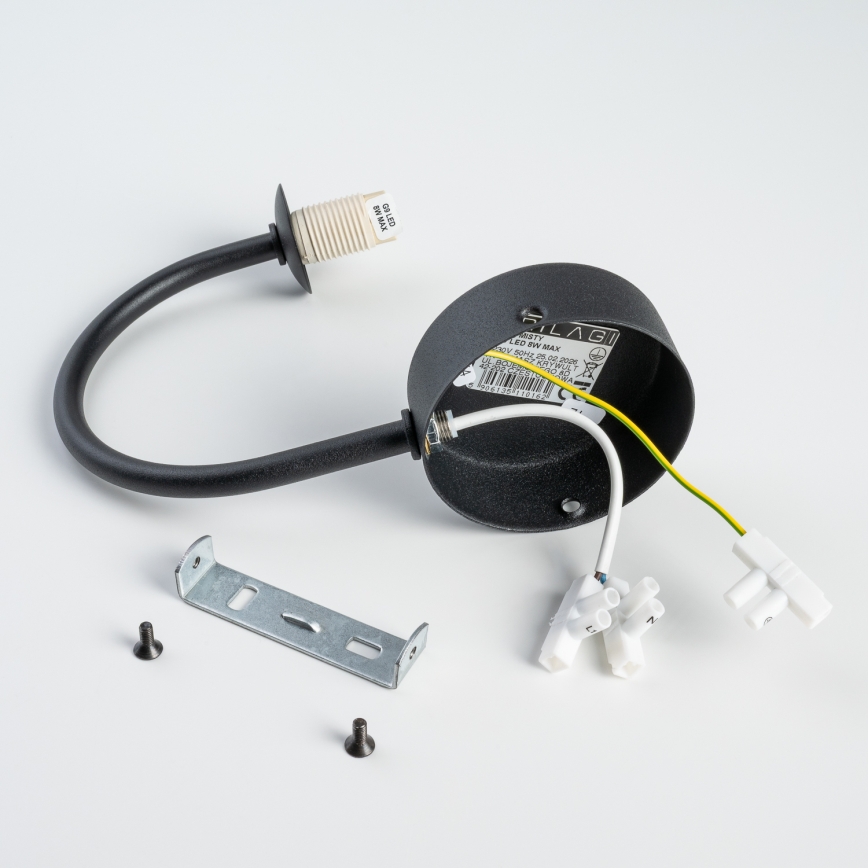 BRILAGI - Sienas lampa VULCANO 1xG9/8W/230V melna/dūmakaini melna