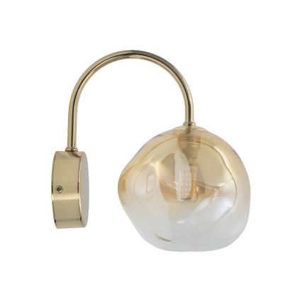 Brilagi - Sienas lampa VULCANO 1xG9/8W/230V zelta/dūmota bēša