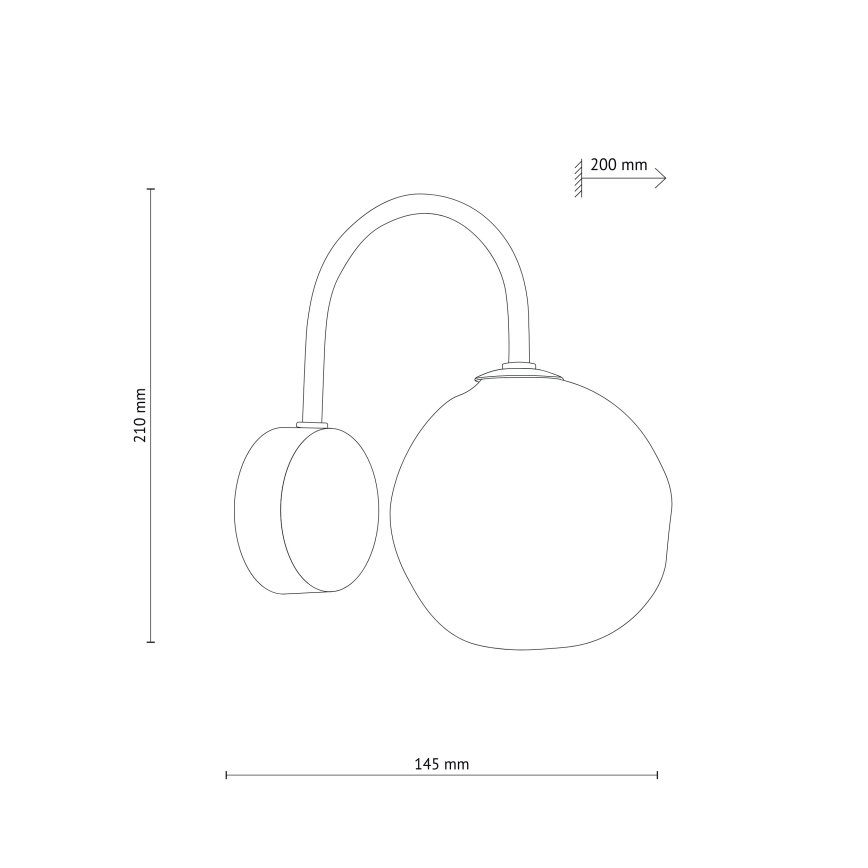 Brilagi - Sienas lampa VULCANO 1xG9/8W/230V zelta/dūmota bēša