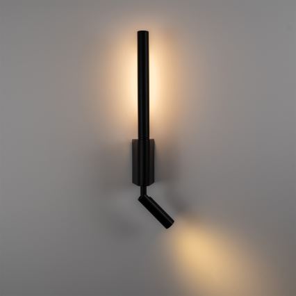 BRILAGI - sienas LED gaismeklis VIXON LED/3W/230V + LED/5W, melns, CRI 90