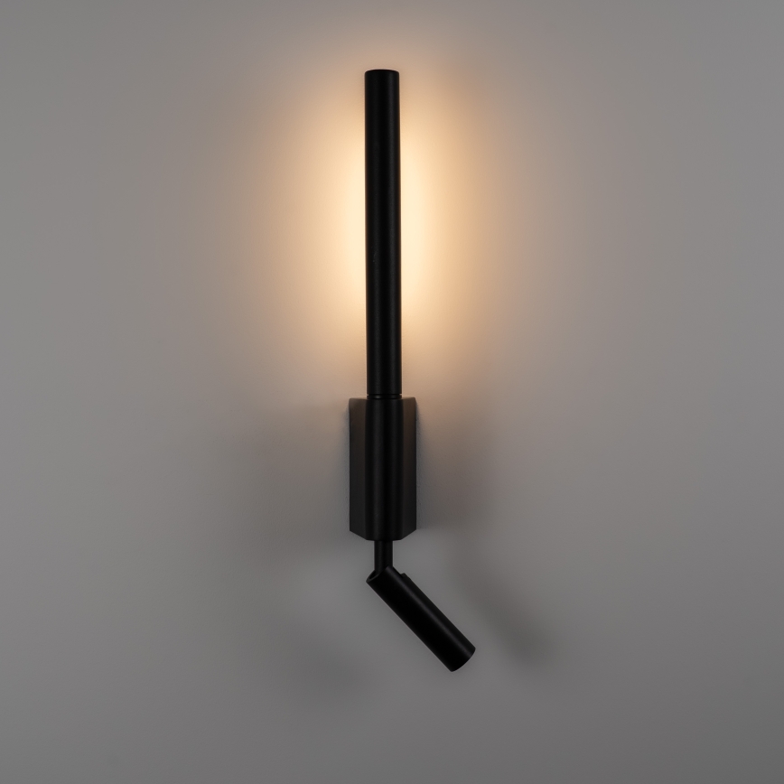 BRILAGI - sienas LED gaismeklis VIXON LED/3W/230V + LED/5W, melns, CRI 90