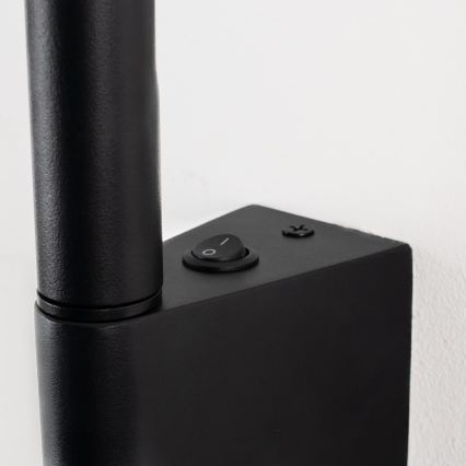 BRILAGI - sienas LED gaismeklis VIXON LED/3W/230V + LED/5W, melns, CRI 90