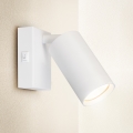 Brilagi - sienas punktgaismeklis ar slēdzi SELE 1xGU10/30W/230V balts