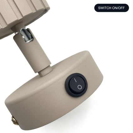 Brilagi - Sienas punktgaismeklis CRISPINA 1xGU10/10W/230V bēšs