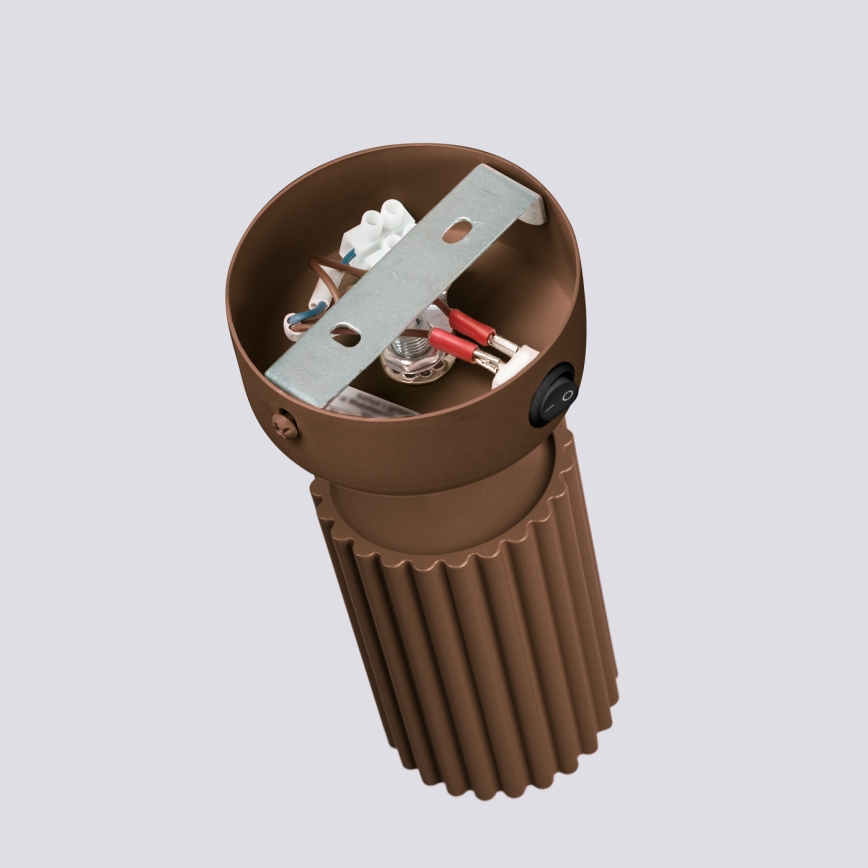 Brilagi - Sienas punktveida gaismeklis CRESTO 1xGU10/10W/230V brūns