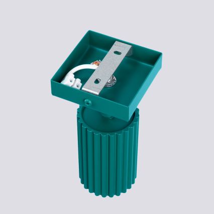 Brilagi - Sienas punktveida gaismeklis CRESTO 1xGU10/10W/230V tirkīzs