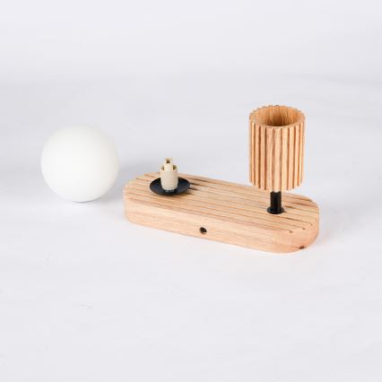 Brilagi - sienas punktgaismeklis MODERN WOOD 1xG9/5W/230V + 1xGU10/8W no kaučuka koka