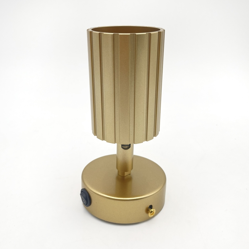 Brilagi - Sienas spota gaismeklis CRISPINA 1xGU10/10W/230V zelta krāsā