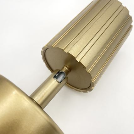 Brilagi - Sienas spota gaismeklis CRISPINA 1xGU10/10W/230V zelta krāsā