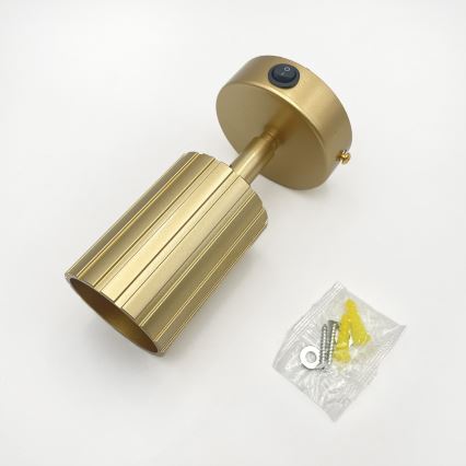 Brilagi - Sienas spota gaismeklis CRISPINA 1xGU10/10W/230V zelta krāsā