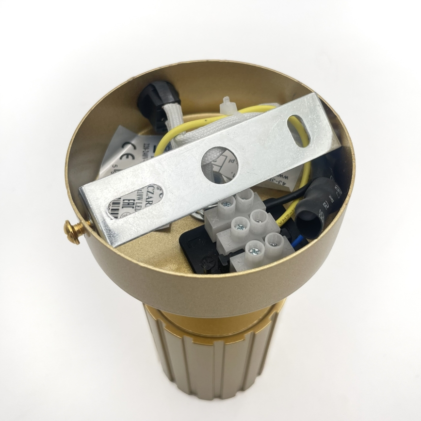 Brilagi - Sienas spota gaismeklis CRISPINA 1xGU10/10W/230V zelta krāsā