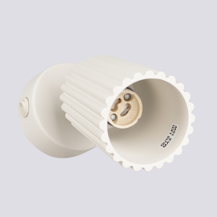 Brilagi - Sienas starmetis CRESTO 1xGU10/10W/230V krēmkrāsa