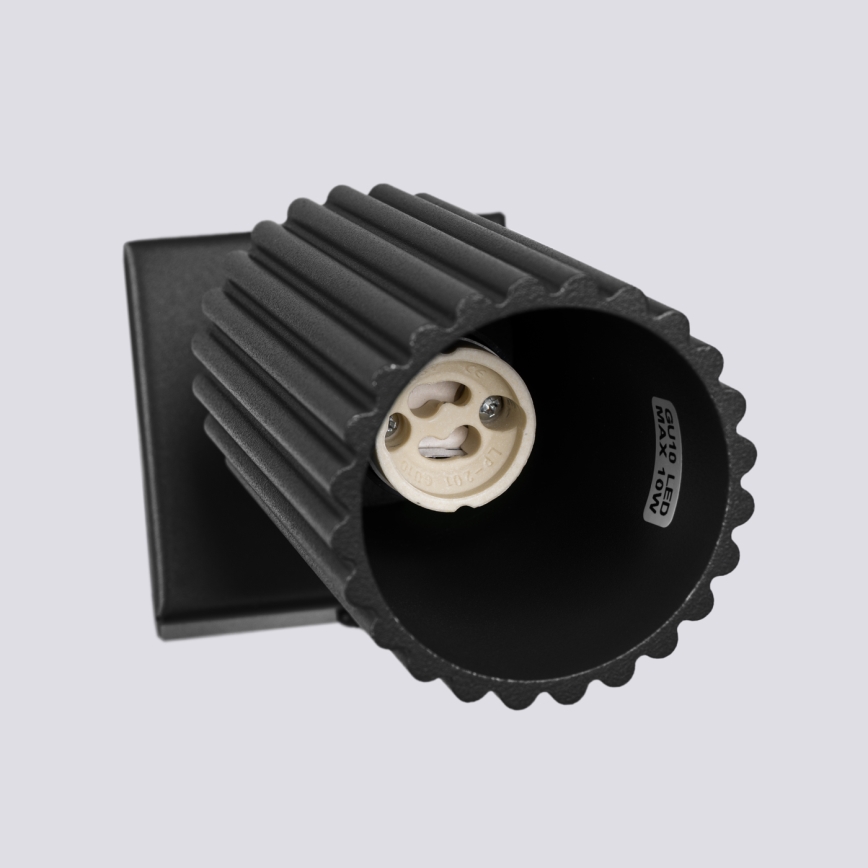 Brilagi - Sienas starmetis CRESTO 1xGU10/10W/230V melna