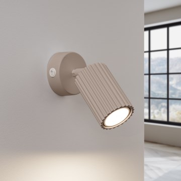 Brilagi - Sienas starmetis CRESTO 1xGU10/10W/230V taupe
