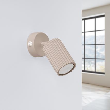 Brilagi - Sienas starmetis CRESTO 1xGU10/10W/230V taupe