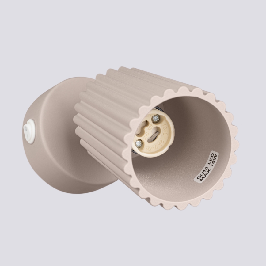 Brilagi - Sienas starmetis CRESTO 1xGU10/10W/230V taupe