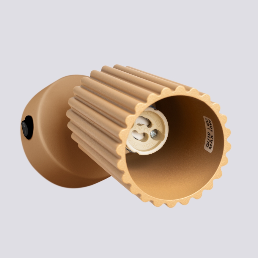 Brilagi - Sienas starmetis CRESTO 1xGU10/10W/230V zelta