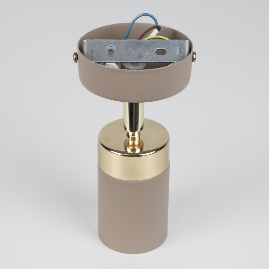 Brilagi - Sienas starmetis POKER 1xGU10/25W/230V bēša/zelta