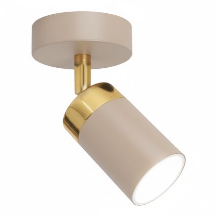 Brilagi - Sienas starmetis POKER 1xGU10/25W/230V bēša/zelta