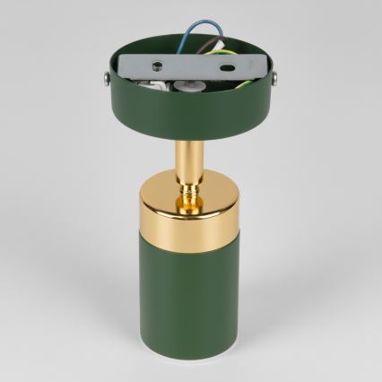 Brilagi - Sienas starmetis POKER 1xGU10/25W/230V zaļa/zelta