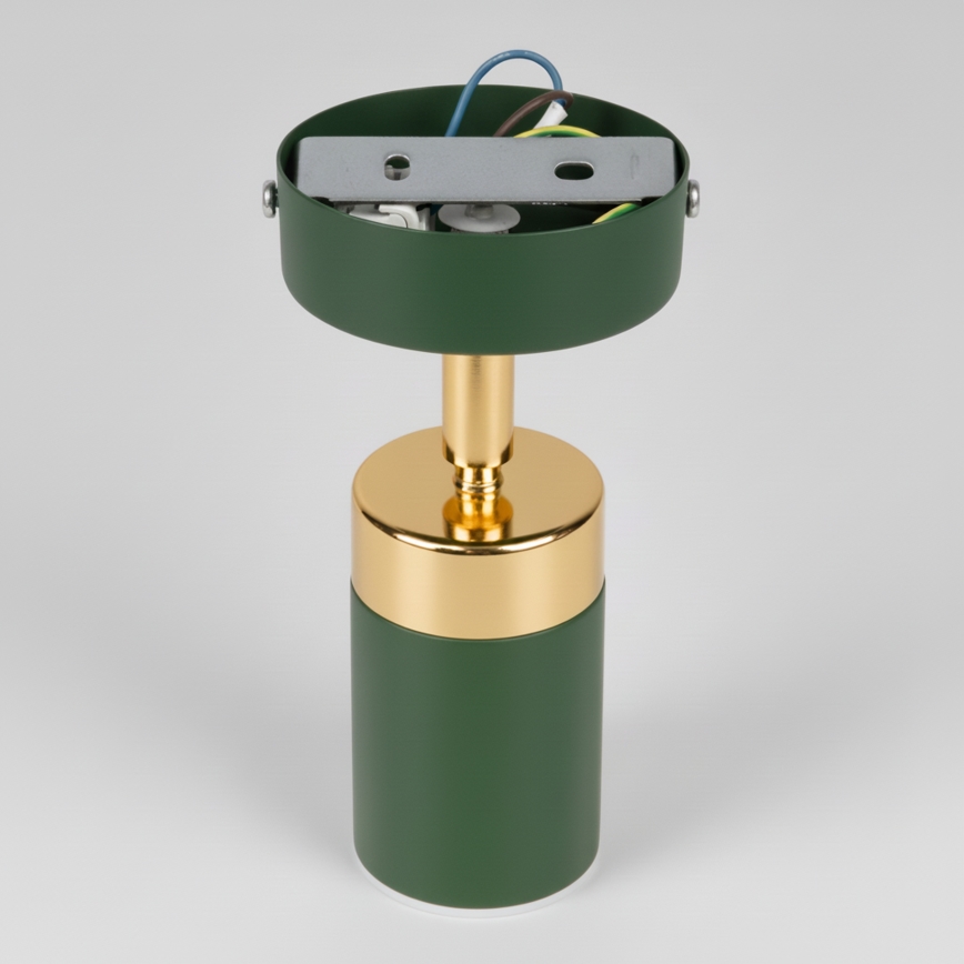 Brilagi - Sienas starmetis POKER 1xGU10/25W/230V zaļa/zelta