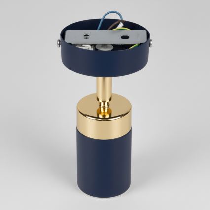 Brilagi - Sienas starmetis POKER 1xGU10/25W/230V zila/zelta