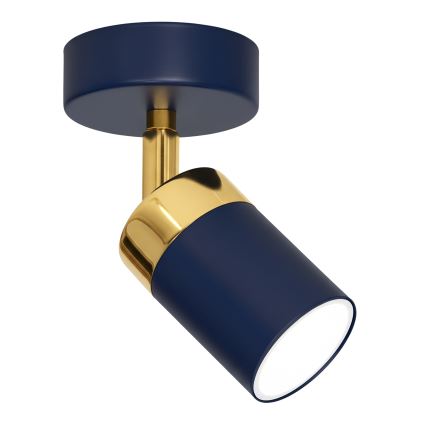 Brilagi - Sienas starmetis POKER 1xGU10/25W/230V zila/zelta