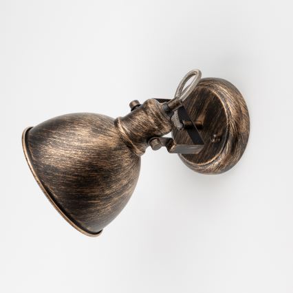 Brilagi - Sienas starmetis TECHNO 1xE27/60W/230V bronza/patina