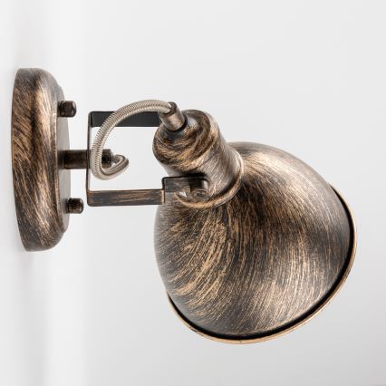 Brilagi - Sienas starmetis TECHNO 1xE27/60W/230V bronza/patina