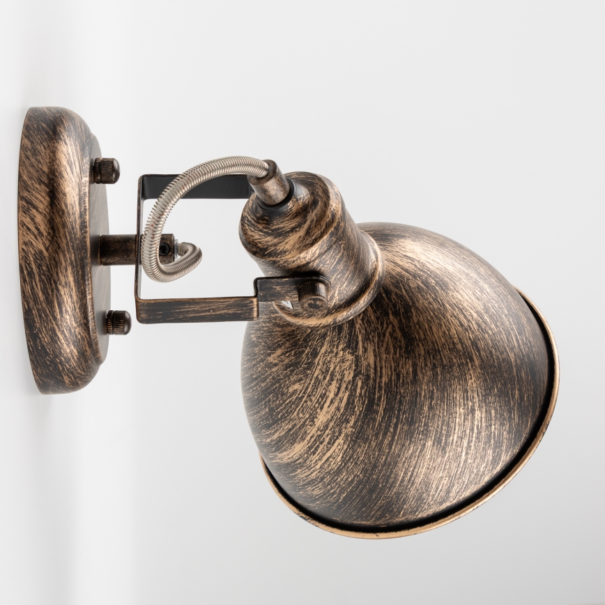 Brilagi - Sienas starmetis TECHNO 1xE27/60W/230V bronza/patina