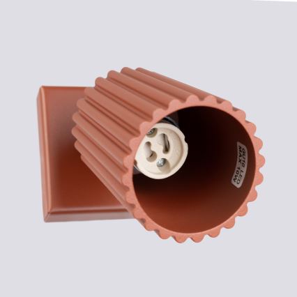 Brilagi - sienas virziena gaismeklis CRESTO 1xGU10/10W/230V sarkans