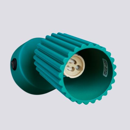 Brilagi - sienas virziena gaismeklis CRESTO 1xGU10/10W/230V tirkīza krāsā