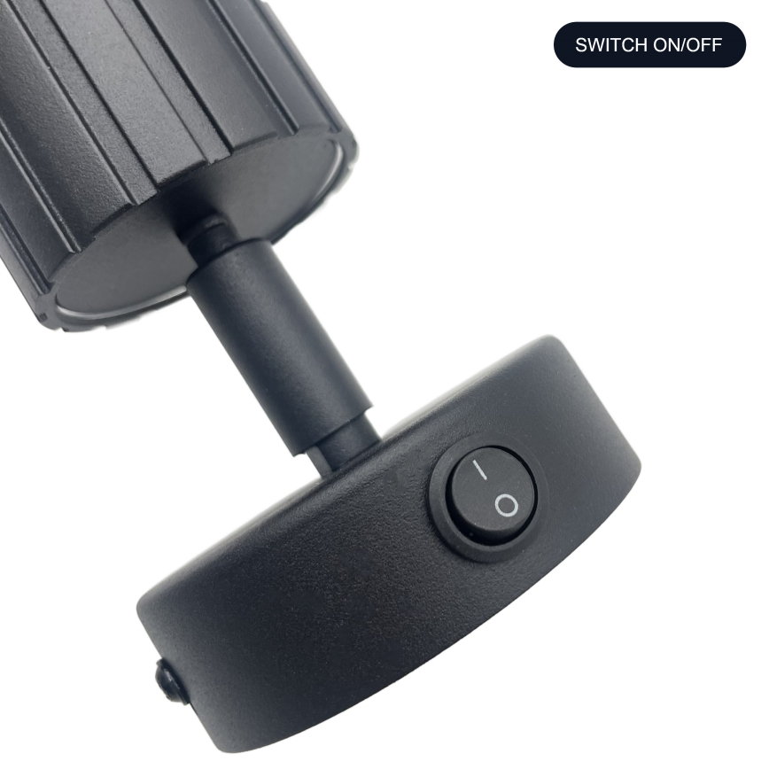 Brilagi - sienas virziena gaismeklis CRISPINA 1xGU10/10W/230V melns