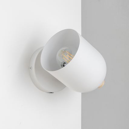 Brilagi - sienas virziena gaismeklis GALLION 1xE27/15W/230V balta