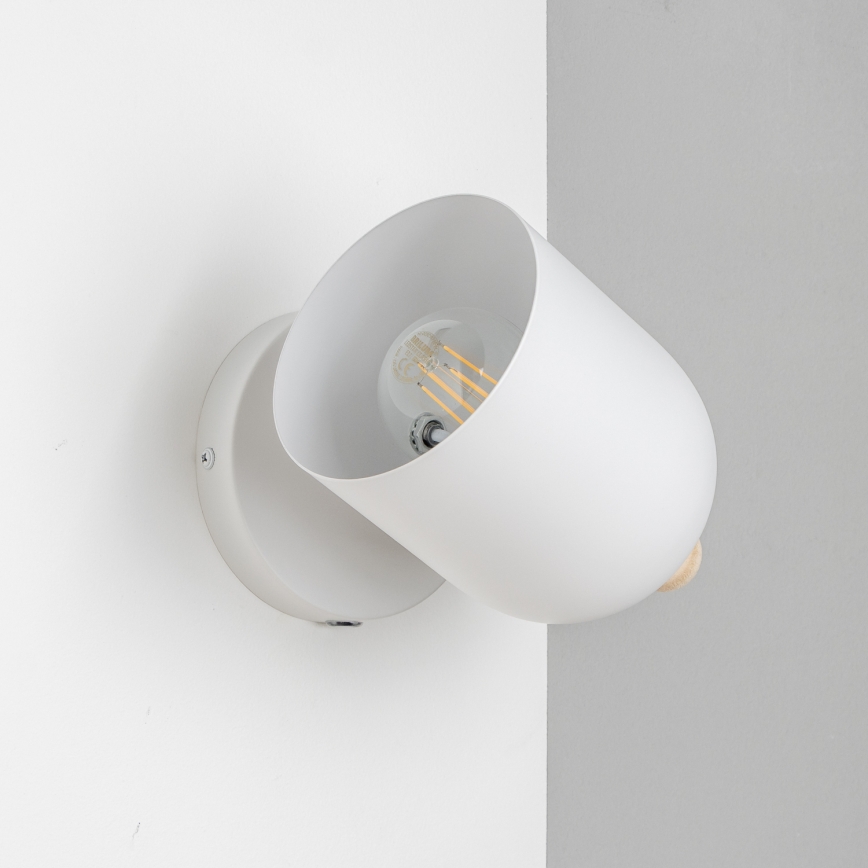 Brilagi - sienas virziena gaismeklis GALLION 1xE27/15W/230V balta