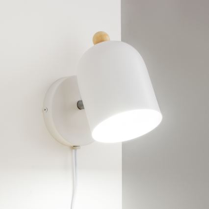 Brilagi - sienas virziena gaismeklis GALLION 1xE27/15W/230V balta