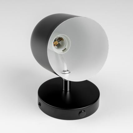 Brilagi - Sienas virziena gaismeklis GALLION 1xE27/15W/230V melns