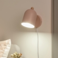 Brilagi - Sienas virziena gaismeklis GALLION 1xE27/15W/230V rozā