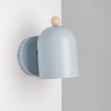 Brilagi - Sienas virziena gaismeklis GALLION 1xE27/15W/230V zils