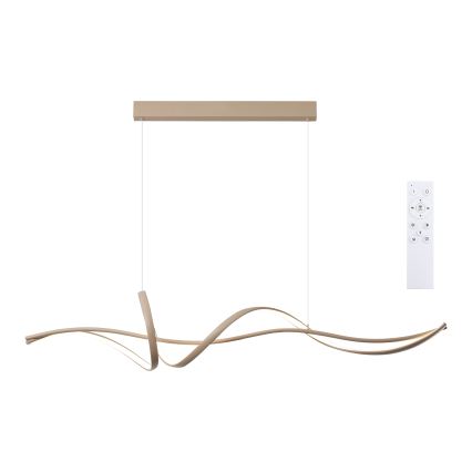 Brilagi - LED aptumšojama karājas lampa uz troses SIGNATURE LED/55W/230V 3000-6000K 120x23 cm bēša + tālvadība